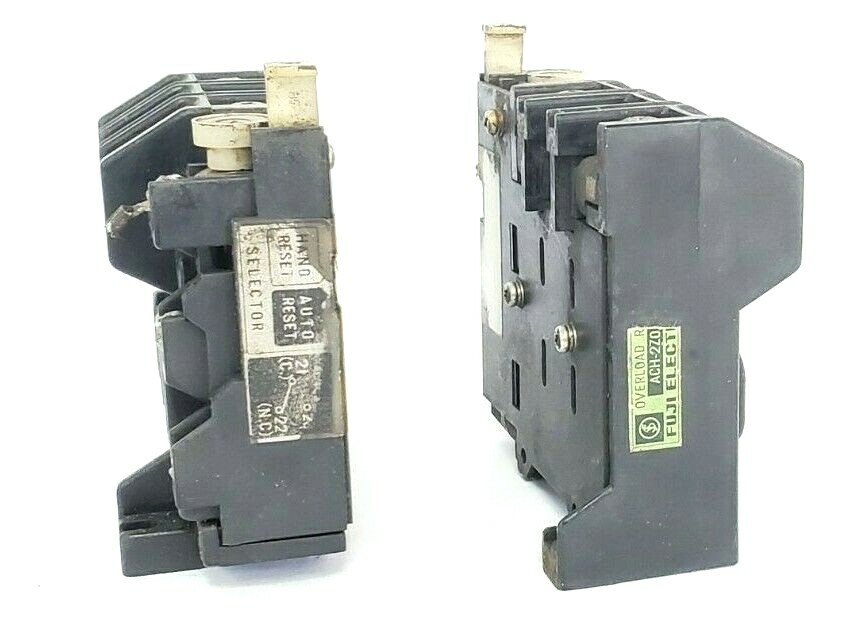 Used LOT OF 2 FUJI ELECTRIC ACH-2Z01 OVERLOAD RELAYS ACH2Z01