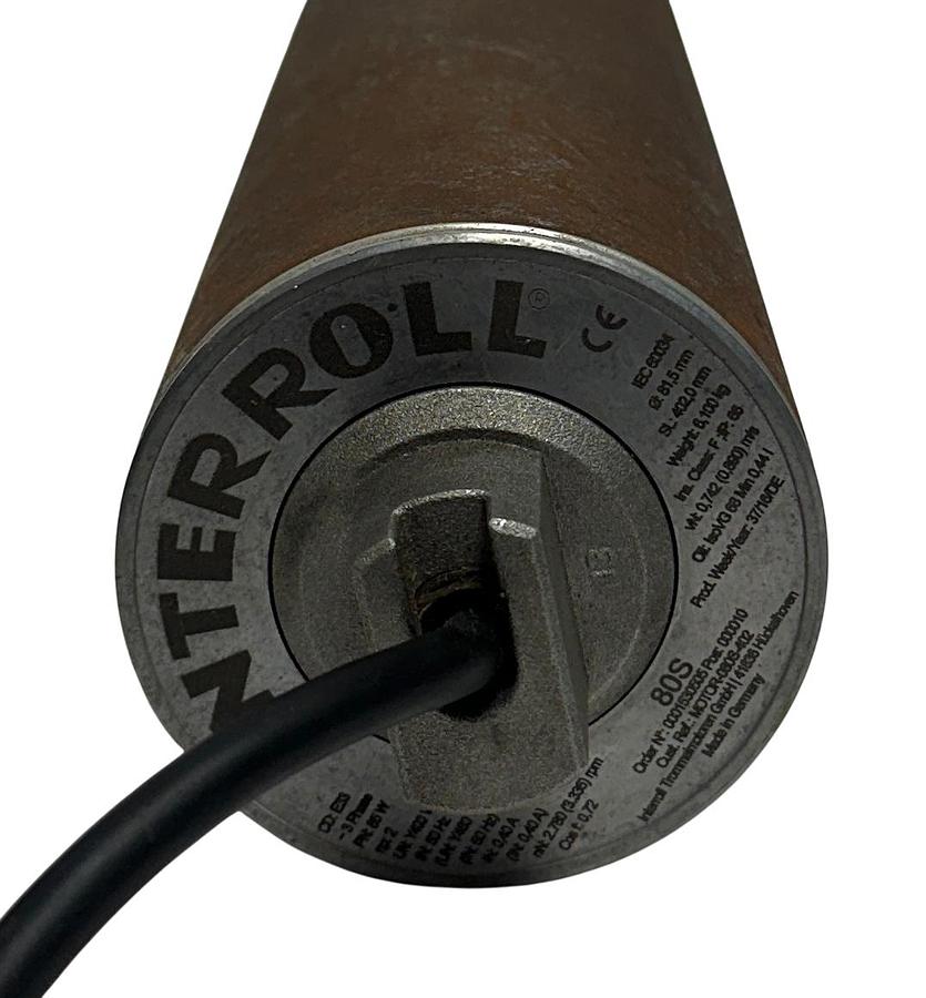 Used INTERROLL 80S ASYNCHRONOUS COMPACT DRUM MOTOR 3-PHASE 85W 400/460V CONVEYOR NSNP