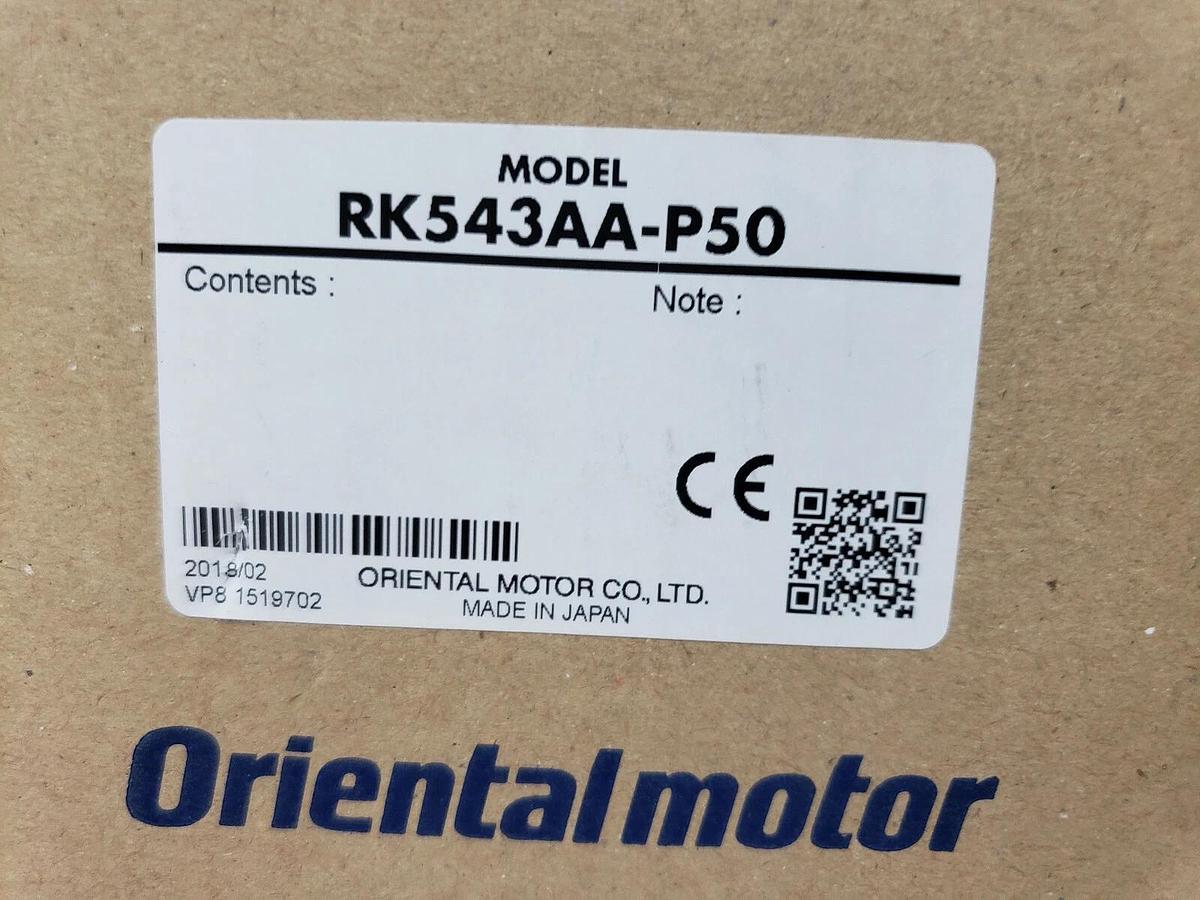 Used NIB ORIENTAL MOTOR RK543AA-P50 MICROSTEPPER KIT RKD507-A / PK543AW-P50
