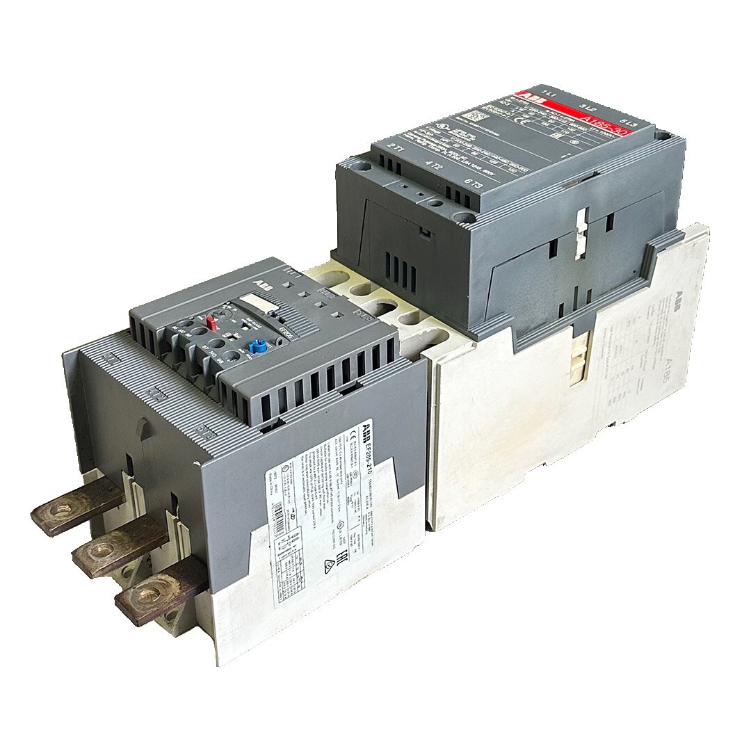 Used ABB A185-30 / A18530 CONTACTOR 275A 1000V 3-POLE W/ ABB EF205-210 OVERLOAD RELAY