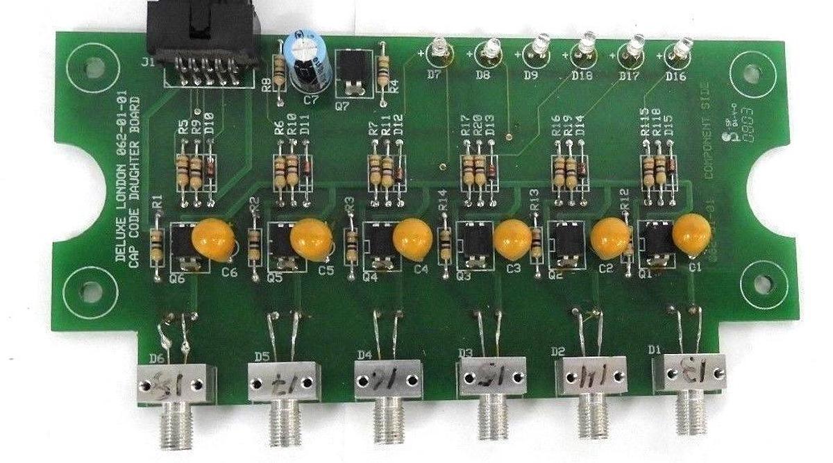Used LOT OF 3 DELUXE LONDON 062-01-01 CAP CODE DAUGHTER BOARDS W/ RIBBON CABLE