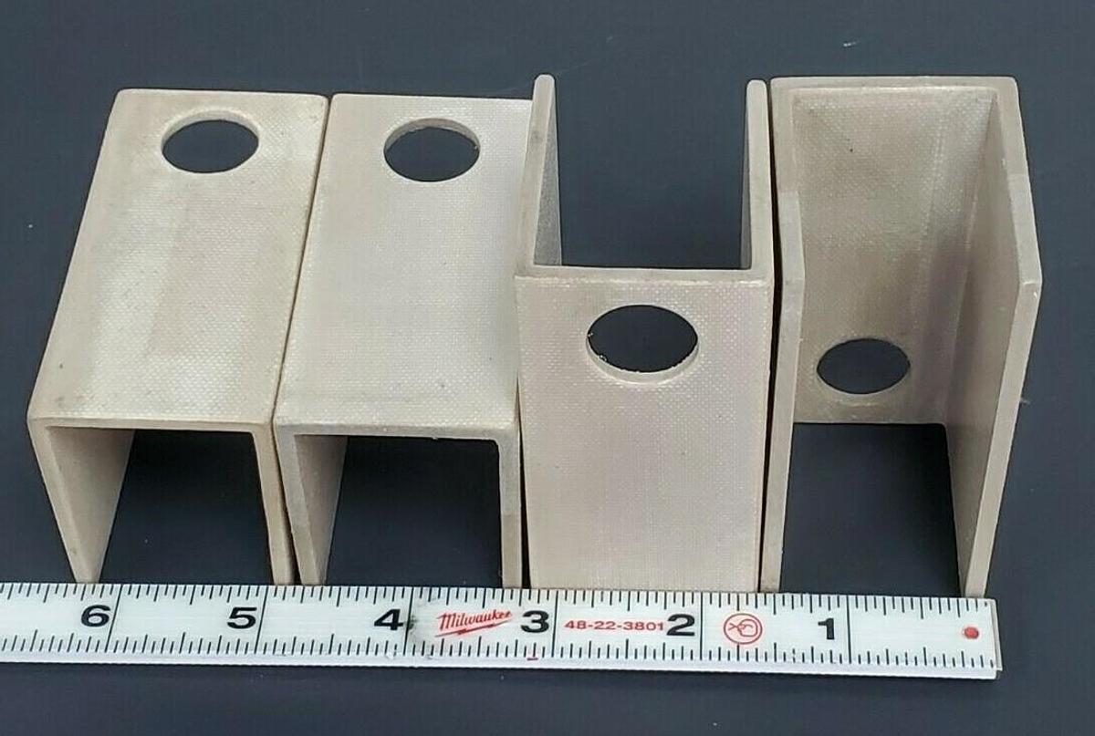 Used LOT OF 4 NEW WESTINGHOUSE 366C147-H05 PUMP INSULATING CHANNELS 366C147-Y05