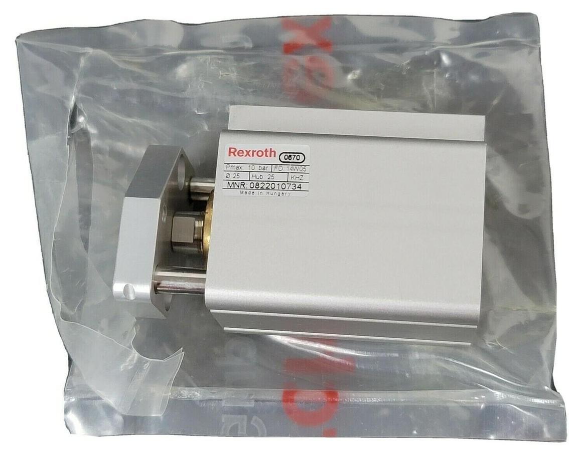 Used NEW REXROTH 0822010734 PNEUMATIC CYLINDER 10BAR