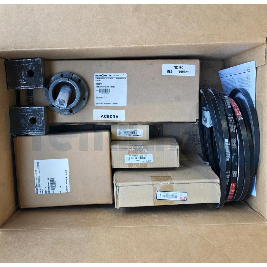 Rexnord Falk 5307J09A 0794387 Quadrive Gear Reducer 9.131:1 w/Mount & Belt Guard