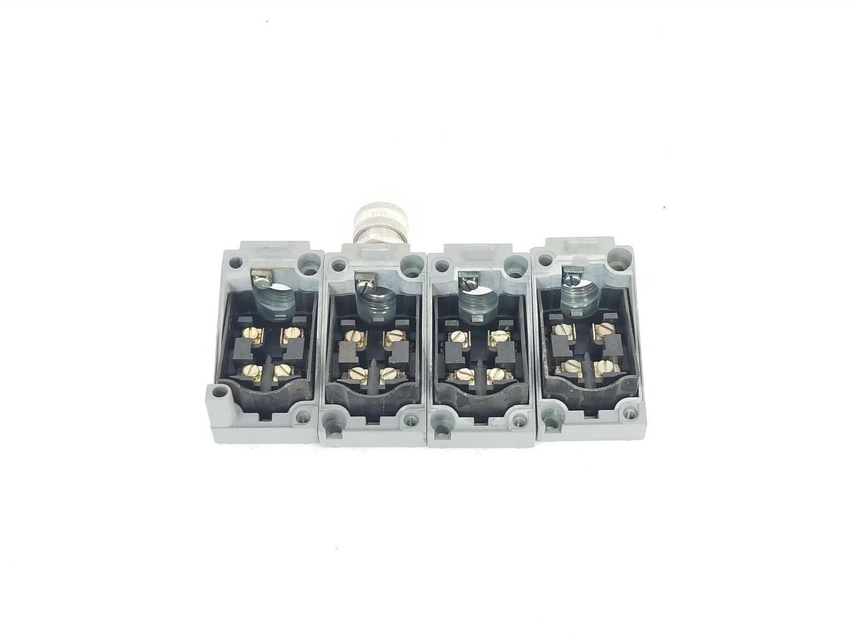 Used LOT OF 4 GENERIC LIMIT SWITCH RECEPTACLES