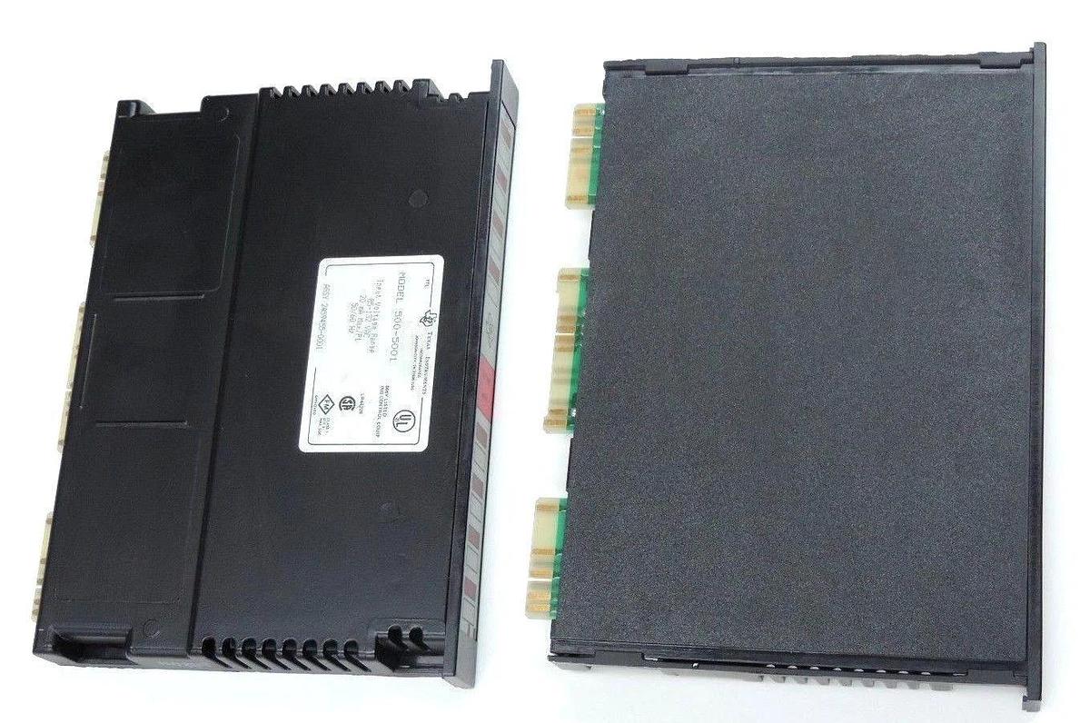Used LOT OF 2 TEXAS INSTRUMENTS 500-5001 INPUT MODULES 85-132 VAC 50/60 HZ 5005001