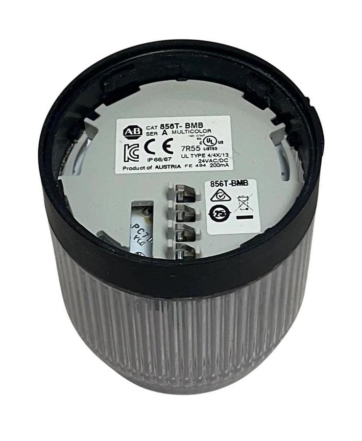 ALLEN BRADLEY 856T-BMB /A BULLETIN 856T LED MULTICOLOR BEACON 24VAC/DC NSMP
