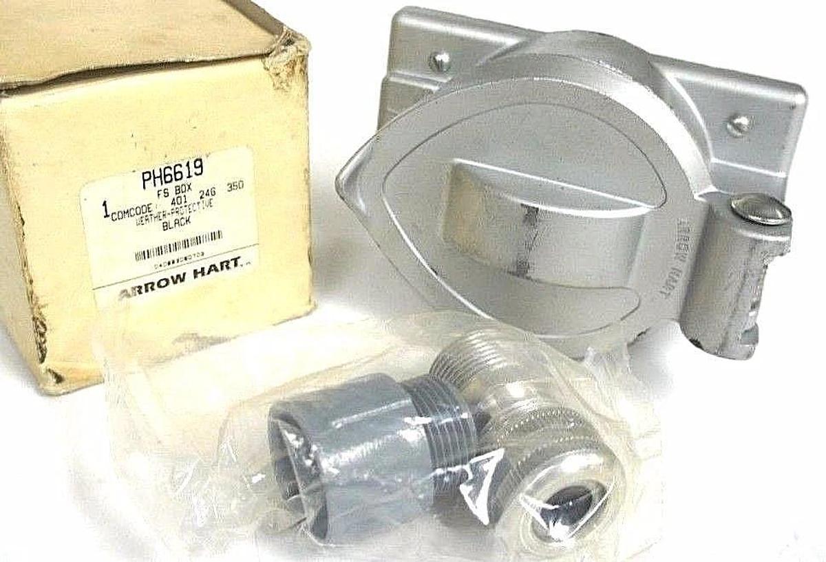Used NIB ARROW HART PH6619 FS BOX BLACK WEATHER PROTECTIVE