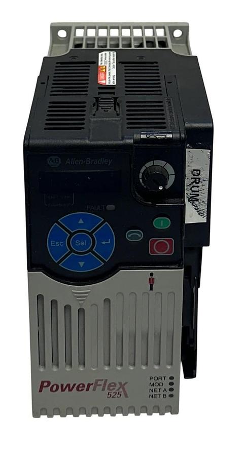 Used ALLEN BRADLEY 25B-D010N114 /A PowerFlex 525 AC DRIVE 4.0kW/5.0HP 3-PHASE USNP