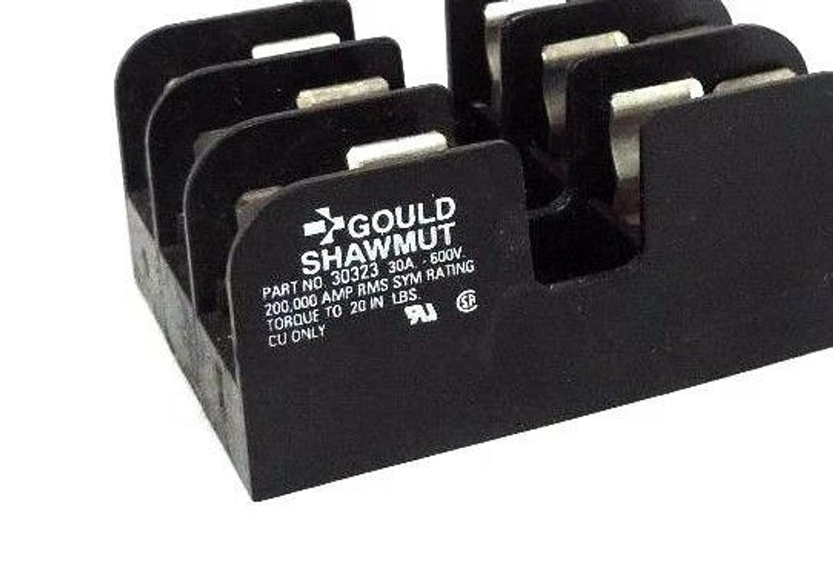 Used GOULD SHAWMUT 30323 FUSE BLOCK 30A, 600V