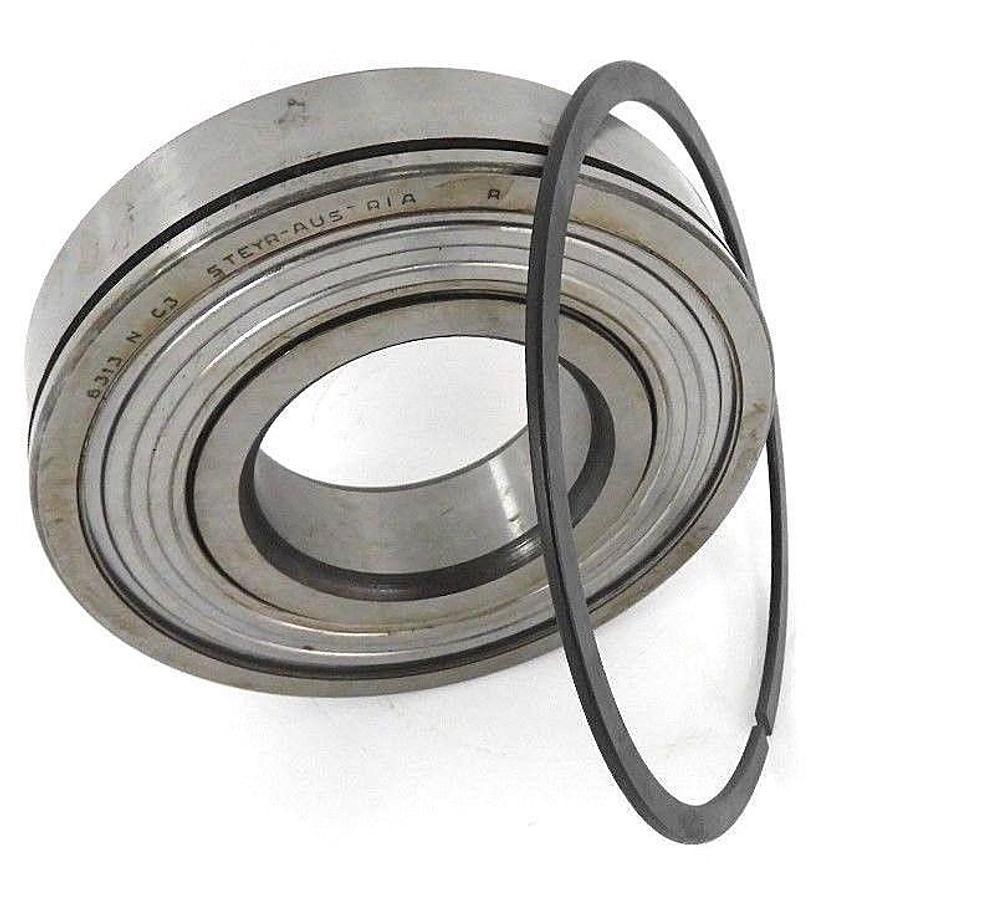 Used NEW STEYR 6313 SINGLE ROW BALL BEARING 6313NC3, 6313Z
