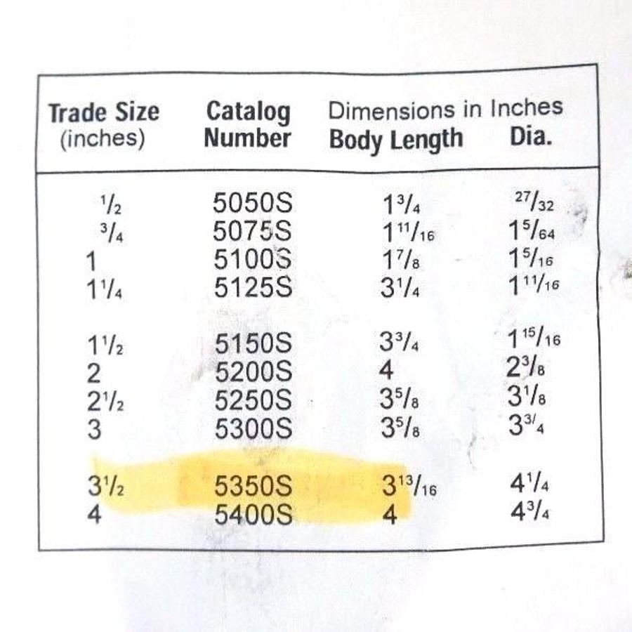 Used NEW ETP 5350S STEEL SET SCREW COUPLING 3-1/2"