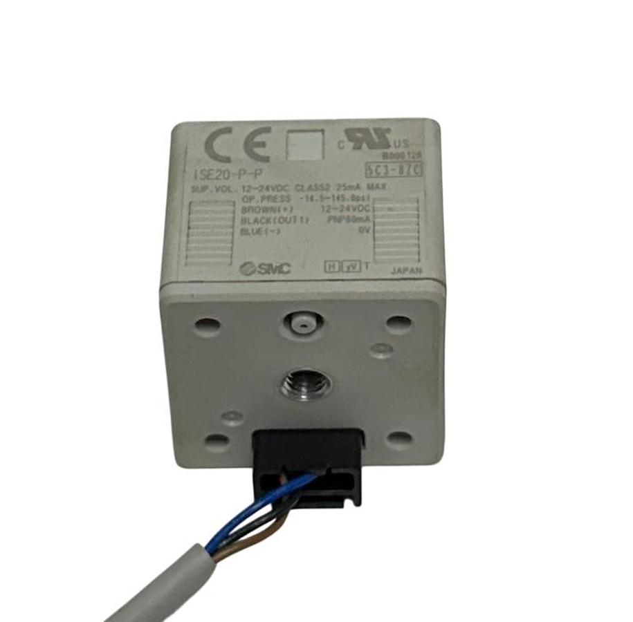 Used SMC ISE20-P-P / ISE20PP DIGITAL PRESSURE SWITCH 12-24VDC 25mA POSITIVE USNP