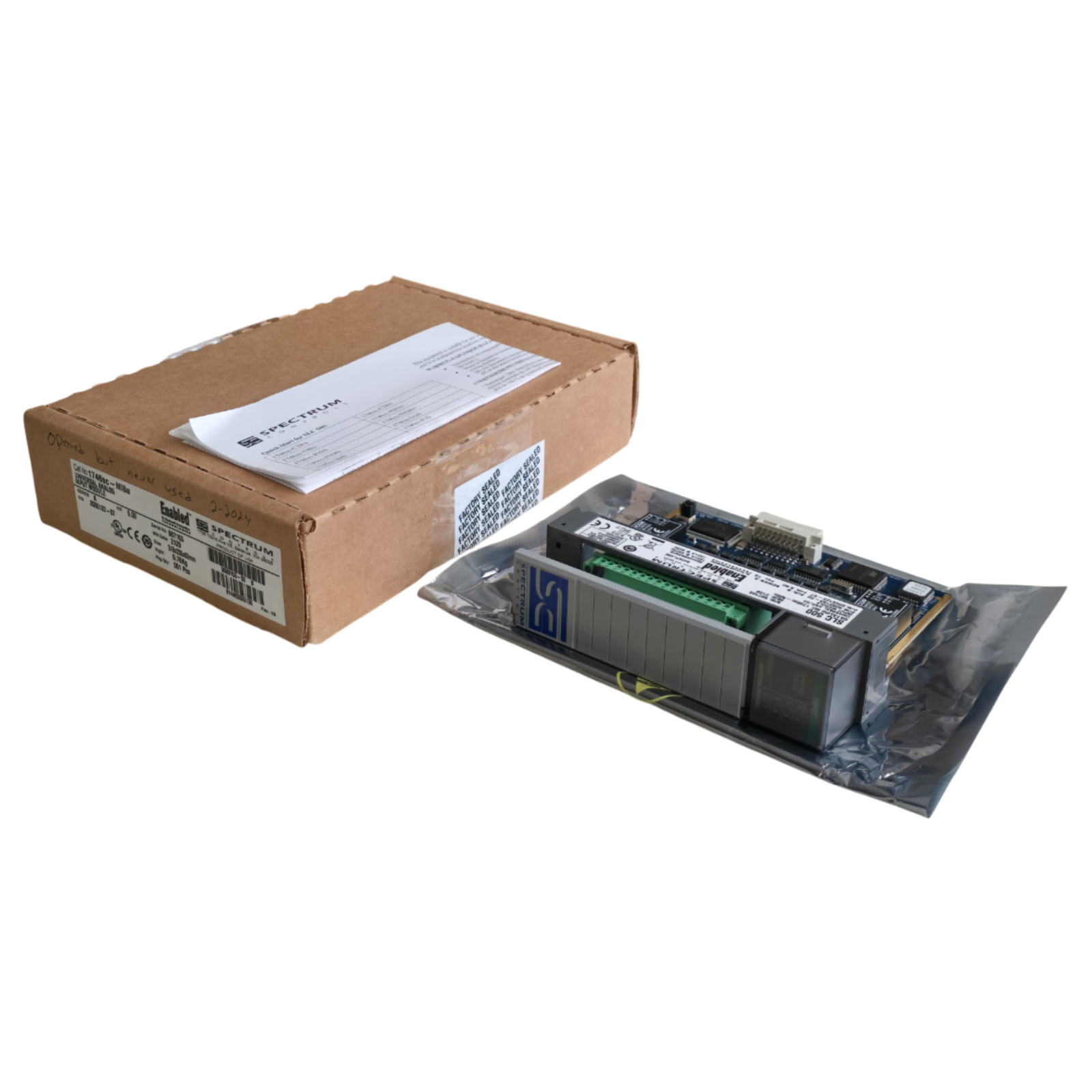 Used SPECTRUM CONTROLS ALLEN BRADLEY 1746sc-NI8u /A SLC 500 ANALOG INPUT MODULE NSMP