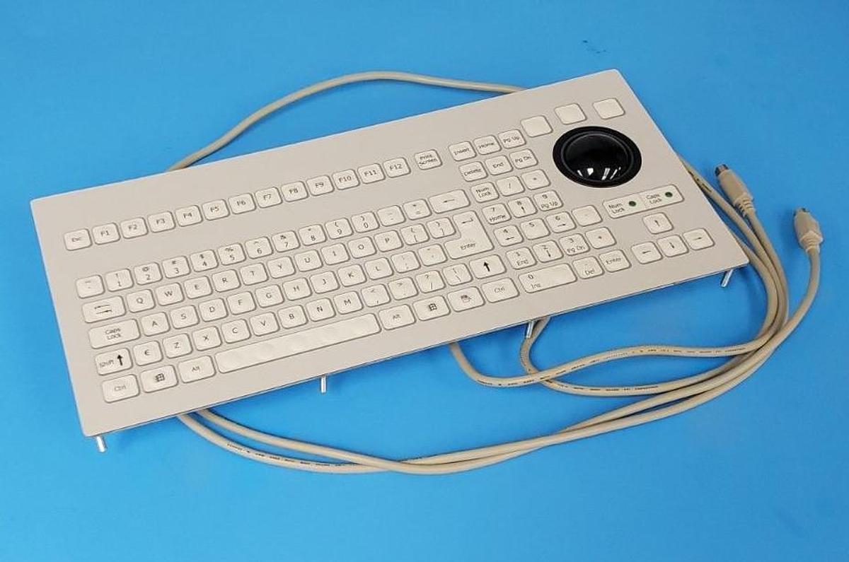 Used NEW MULDER-HARDENBERG BV KBLT106F1PS2 PANEL MOUNT TRACKERBOARD / KEYBOARD