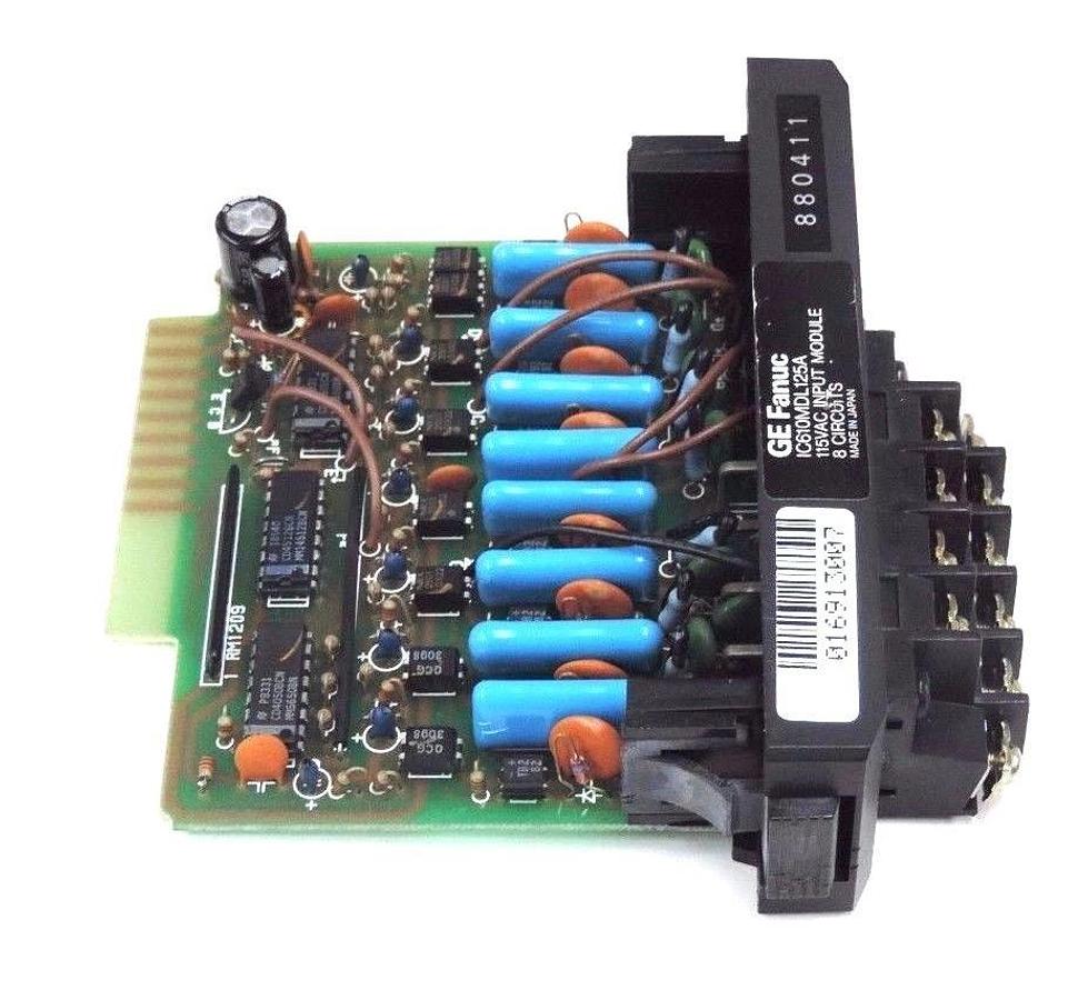Refurbished LOT OF 5 REPAIRED GE FANUC IC610MDL125A INPUT MODULES 115VAC, 8 CIRCUITS