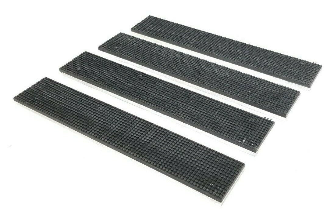 Used LOT OF 4 REIS ROBOTICS USA 5124438 RUBBER CHEEKS 7-7/8'' IN. L 1-3/8'' IN. W 1/4