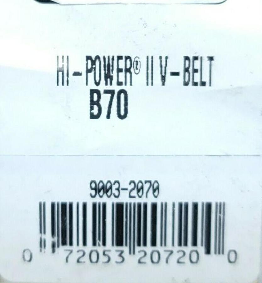 Used LOT OF 5 NEW GATES B70 V-BELTS 73INCH LENGTH .66IN WIDTH SINGLE RIB