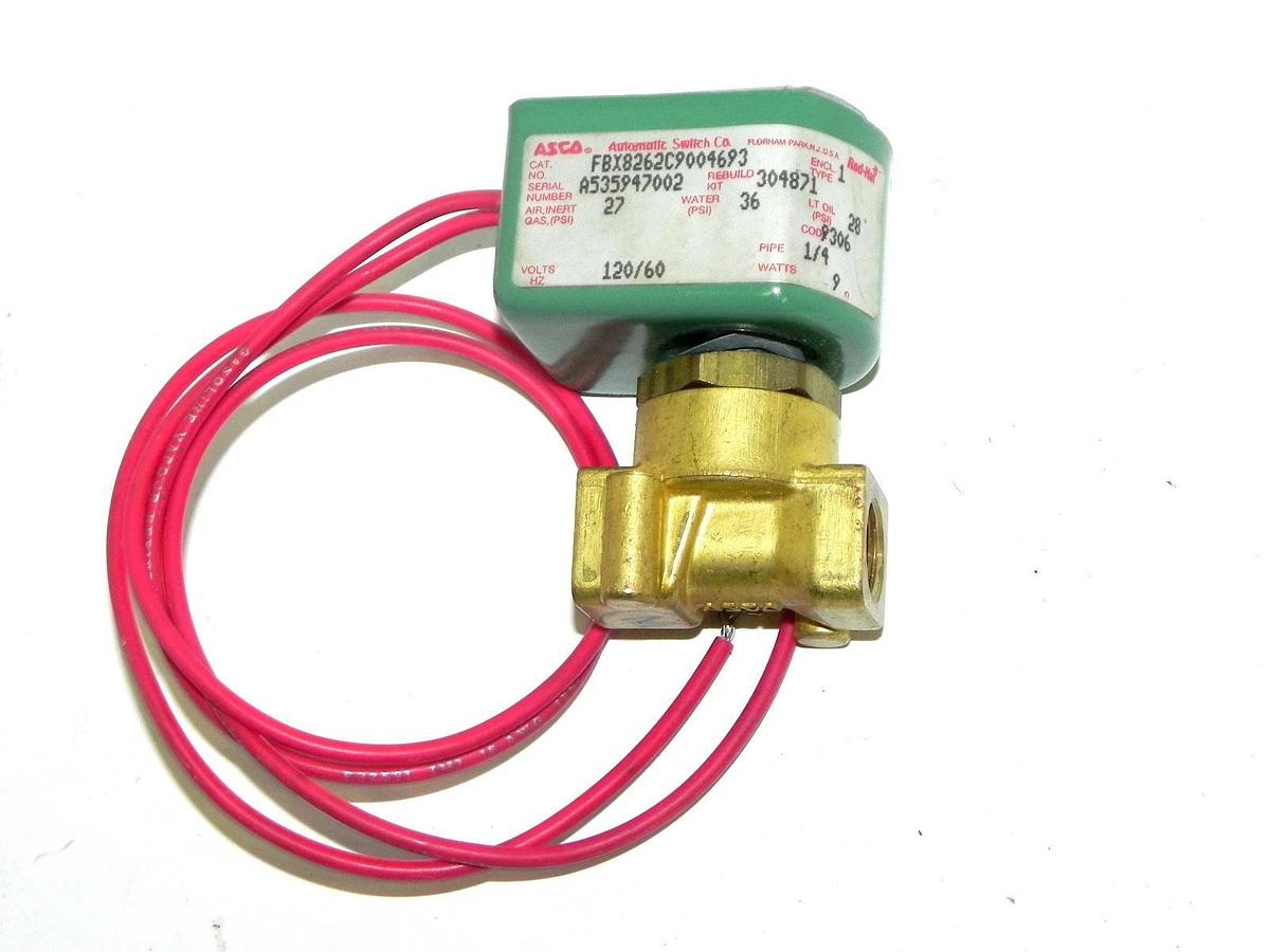 Used ASCO FBX8262C9004693 VALVE 120/60 1/4'' PIPE