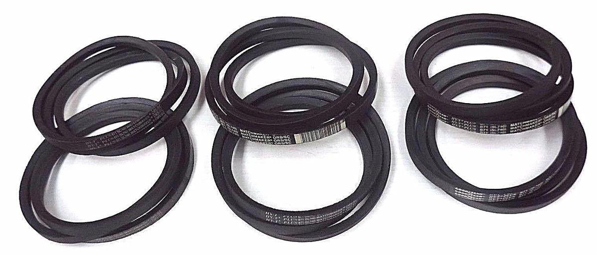 Used LOT OF 6 NEW GOODYEAR HY-T PLUS B71 (5L740) MATCHMAKER V-BELTS 5L740