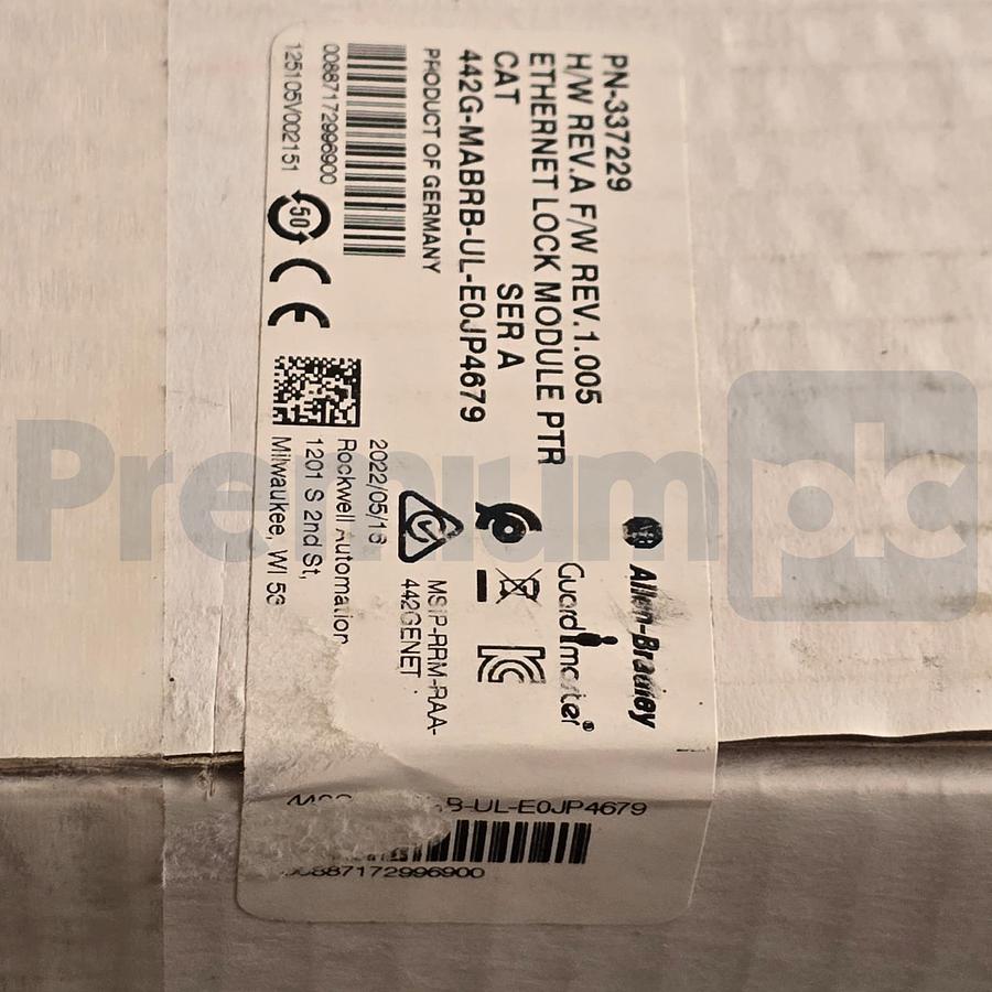 Used Sealed Allen Bradley 442G-MABRB-UL-E0JP4679 /A Guardmaster Ethernet Lock Module