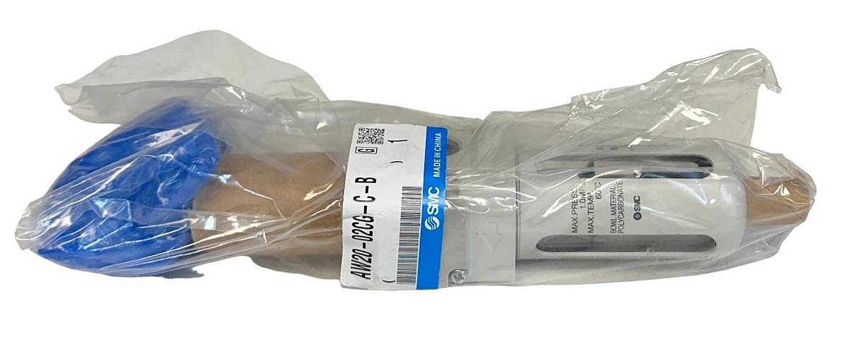 Used SMC AW20-02CG-C-B / AW2002CGCB INTEGRATED FILTER REGULATOR 1.0MPa NSFS