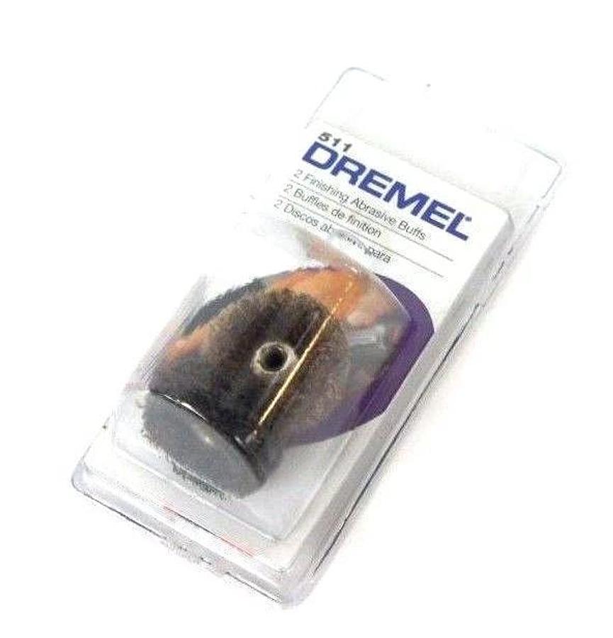 Used BOX OF 5 NEW DREMEL 511 FINISHING ABRASIVE BUFF WHEEL KITS 180&280 GRIT 5000511