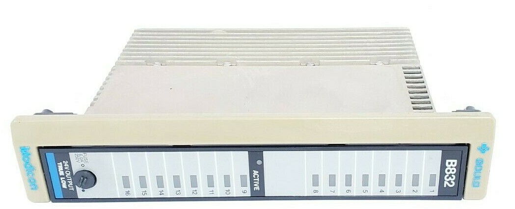 Used GOULD MODICON AS-B832-016 24V TRUE-LOW OUTPUT MODULE ASB832016