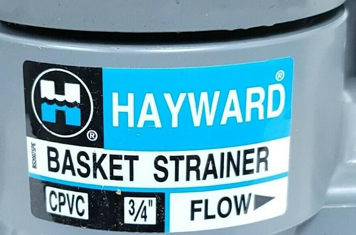 Used NEW HAYWARD DS20075-T 3/4'' PVC DUPLEX BASKET STRAINER DS20075T