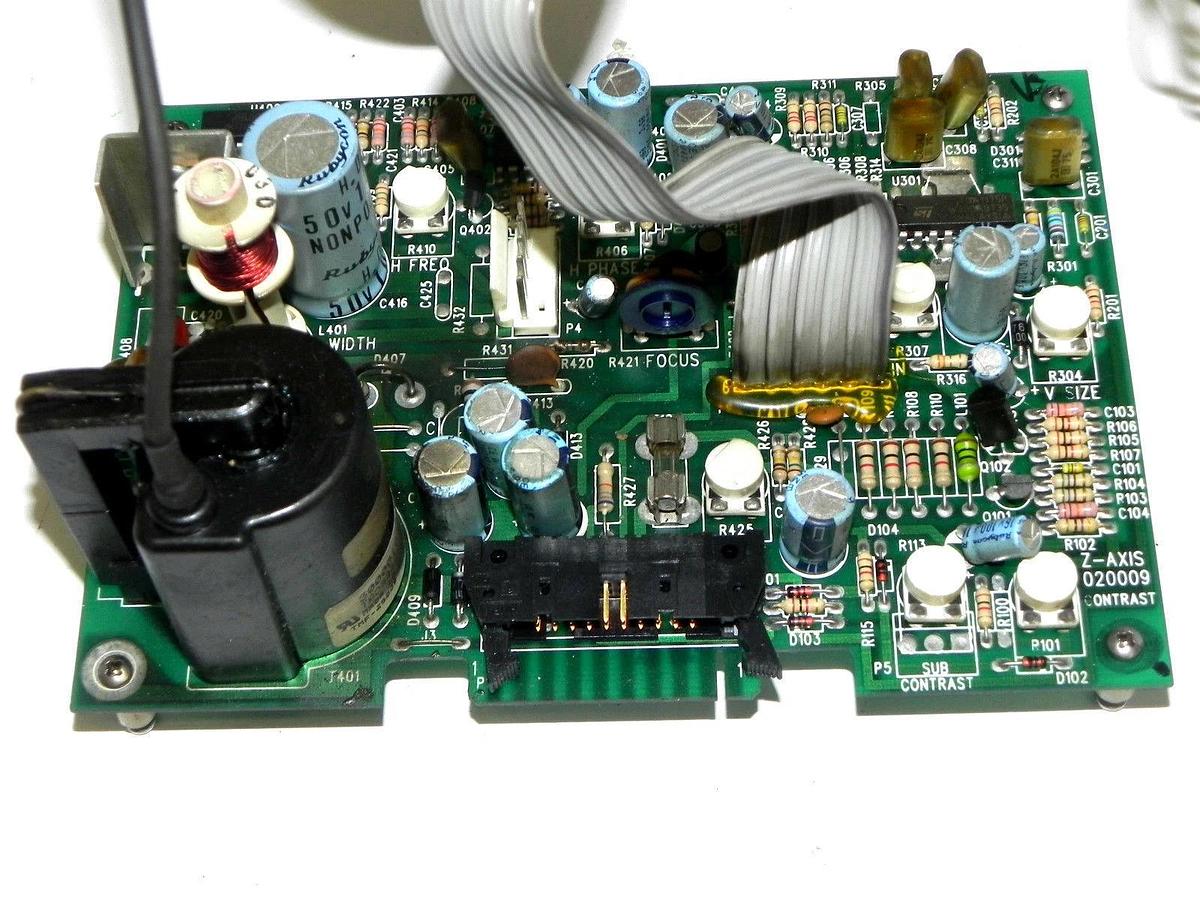 Used Z AXIS INC V209AM020 MONITOR CRT 12VDC 1.50ADC MAX 9IN DISPLAY W/O ENCL