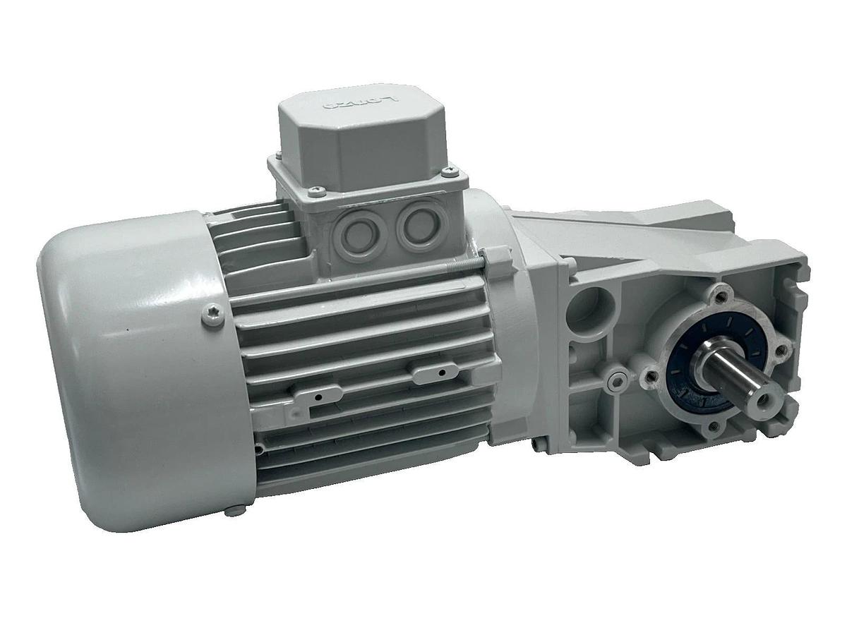 LENZE GKR03-2M VBR 071C32 Geared Motor 1.5 HP 1.1 kW 230/460V 3-Ph Helical-Worm