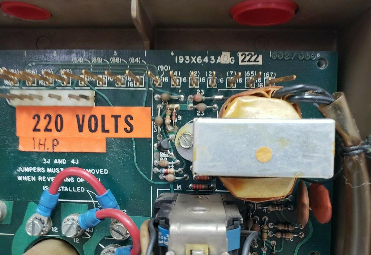 Used REPAIRED GE 6VFW2100A3 STATOTROL II DRIVE 6VFWC2100A3 193X643ADG222 (INCOMPLETE)