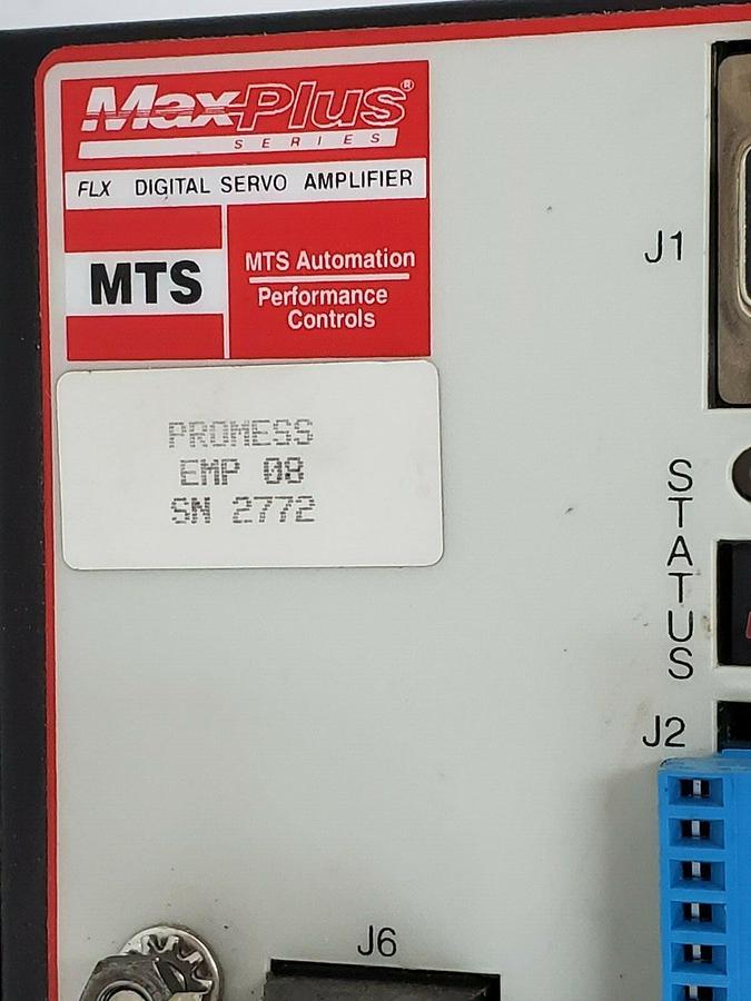Used MTS 01P4026 MP-FLX-230/X06A MAX PLUS FLX DIGITAL SERVO AMPLIFIER PROMESS EMP 08