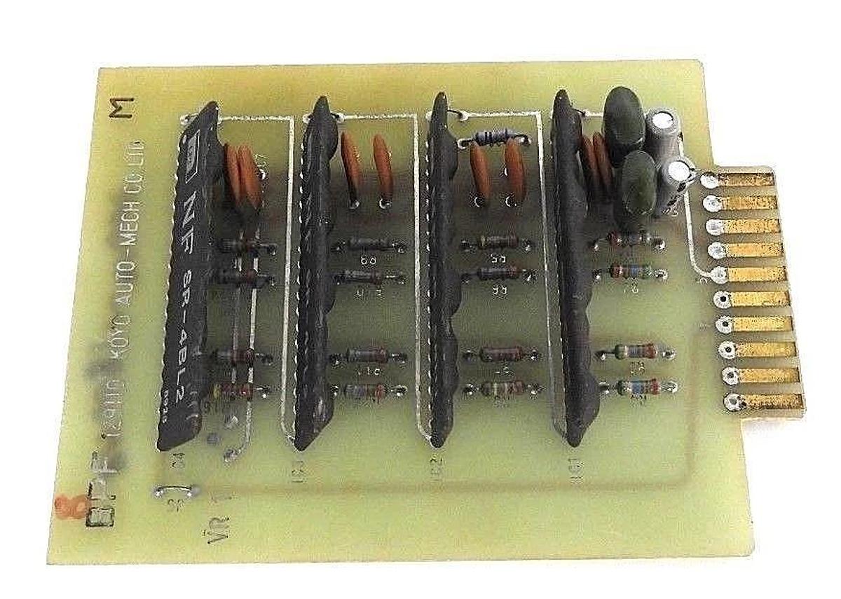 Used KOYO AUTO-MECH CO LTD. BPF 129110 BOARD W/ NF CORP SR-4BL2 FILTER RESISTOR