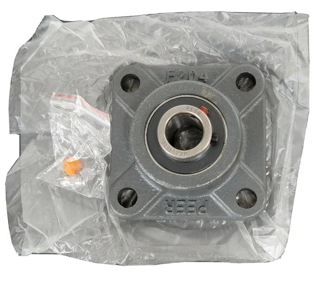 Used LOT OF 2 NIB PEER UCFT204-12 FLANGE MOUNT BALL BEARING UNITS 3/4'' 2-BOLT