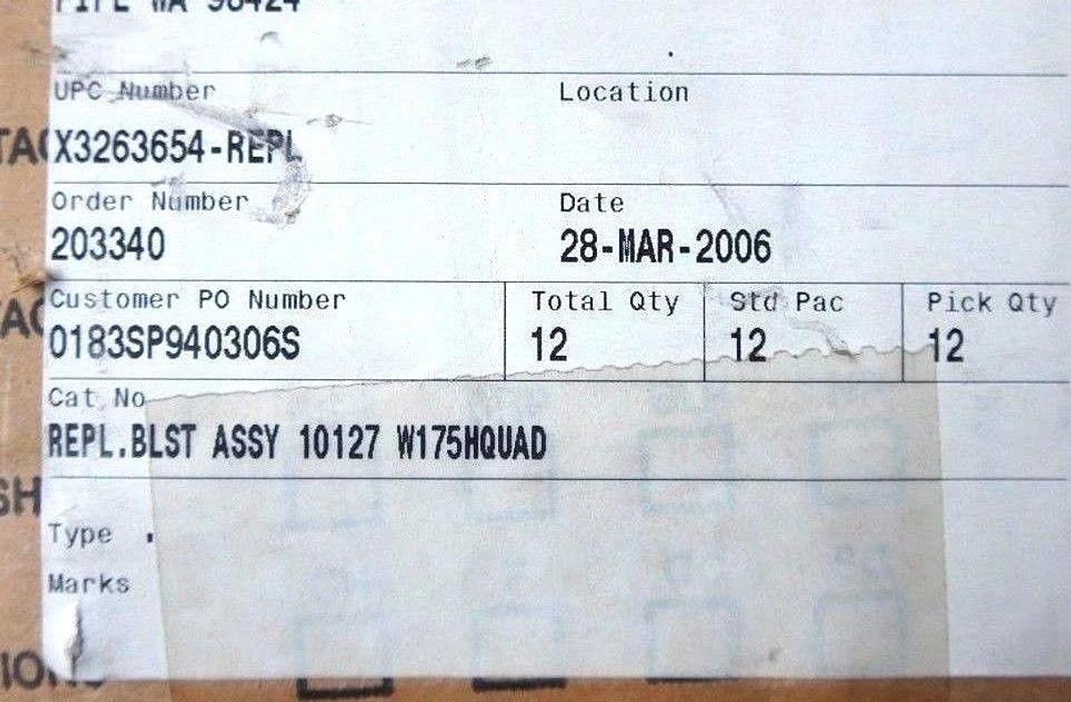 Used NIB GARDCO LIGHTING 10127W175HQUAD BALLAST REPLACEMENT ASSEMBLY