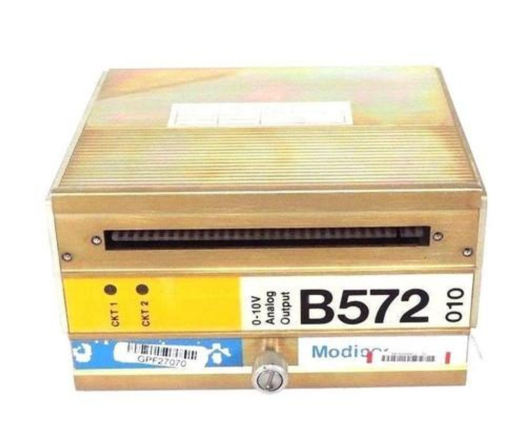 Used GOULD MODICON AS-B572-010 ANALOG OUTPUT MODULE 0-10V, ASB572010