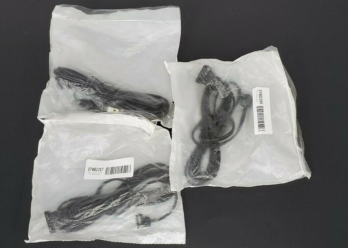 LOT OF 3 NEW DAYTON HP50-72P FAN CORD W/90DEG WALL PLUGS 72IN 7AMP 125VAC