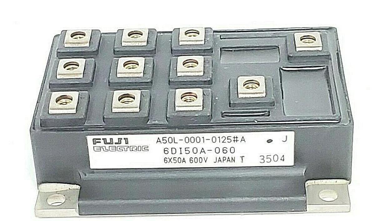 Used FANUC / FUJI ELECTRIC A50L-0001-0125#A POWER BLOCK 6DI50A-060, 6X50A 600V