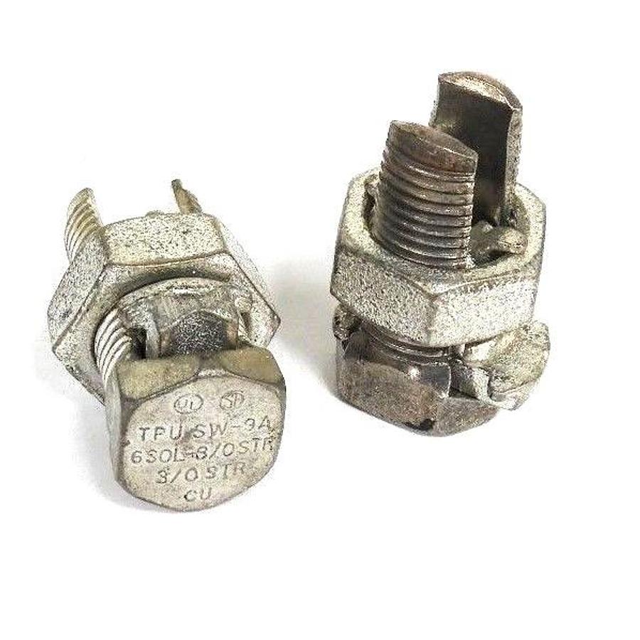 Used LOT OF 2 NEW TPU SW-9A SPLIT BOLT TAPS 6S0L-3/0STR 3/0 STR CU