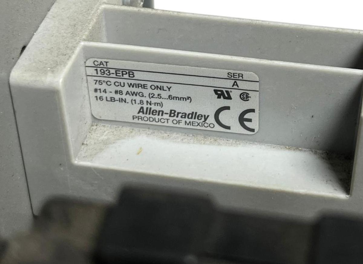 Used Allen Bradley 2107B-BABD-7FEEC Centerline 2100 MCC Bucket Size 1 Reversing