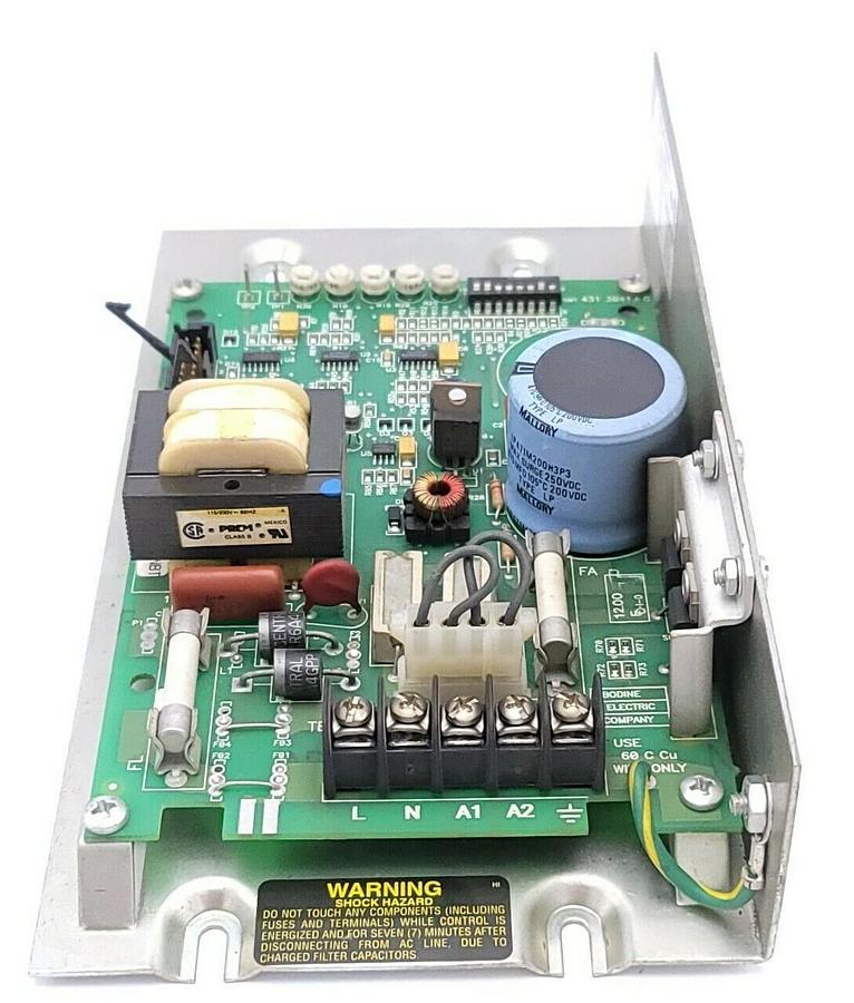 Used BODINE ELECTRIC COMPANY 830 DC MOTOR CONTROL 115VAC, 50/60HZ 4.2A