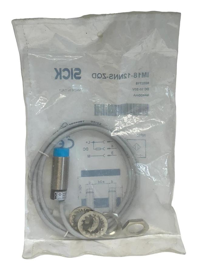 Used NEW SICK IM18-12NNS-ZQD / 6032715 INDUCTIVE PROXIMITY SENSOR 10-30V 400mA NSFS