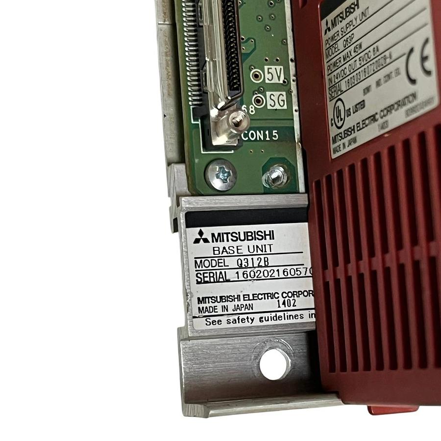 Used Mitsubishi Melsec-Q PLC Rack Q01UCPU Q63P Q312B QX81 QY80 Input Output