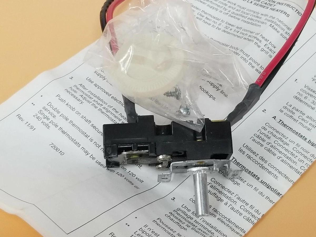 Used NIB CADET 67066 MODEL XLT2 FIELD MOUNT THERMOSTAT, DOUBLE POLE, 67066XLT2
