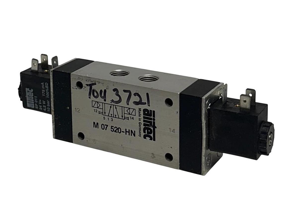 Used AIRTEC M 07 520-HN / M07520HN SERIES M-07 VALVE 5/2-WAY DOUBLE SOLENOID USNP