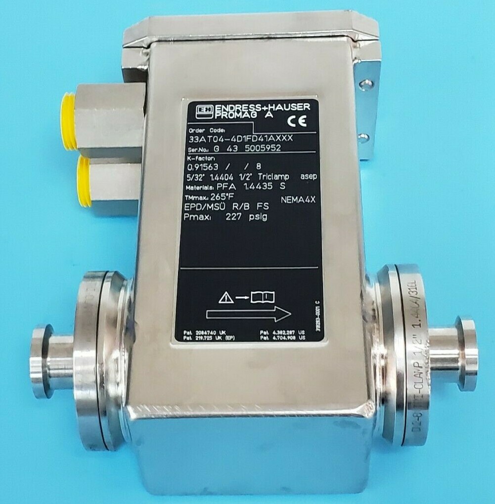 Used NEW ENDRESS + HAUSER 33AT04-4D1FD41AXXX PROMAG A FLOWTUBE 0 91563