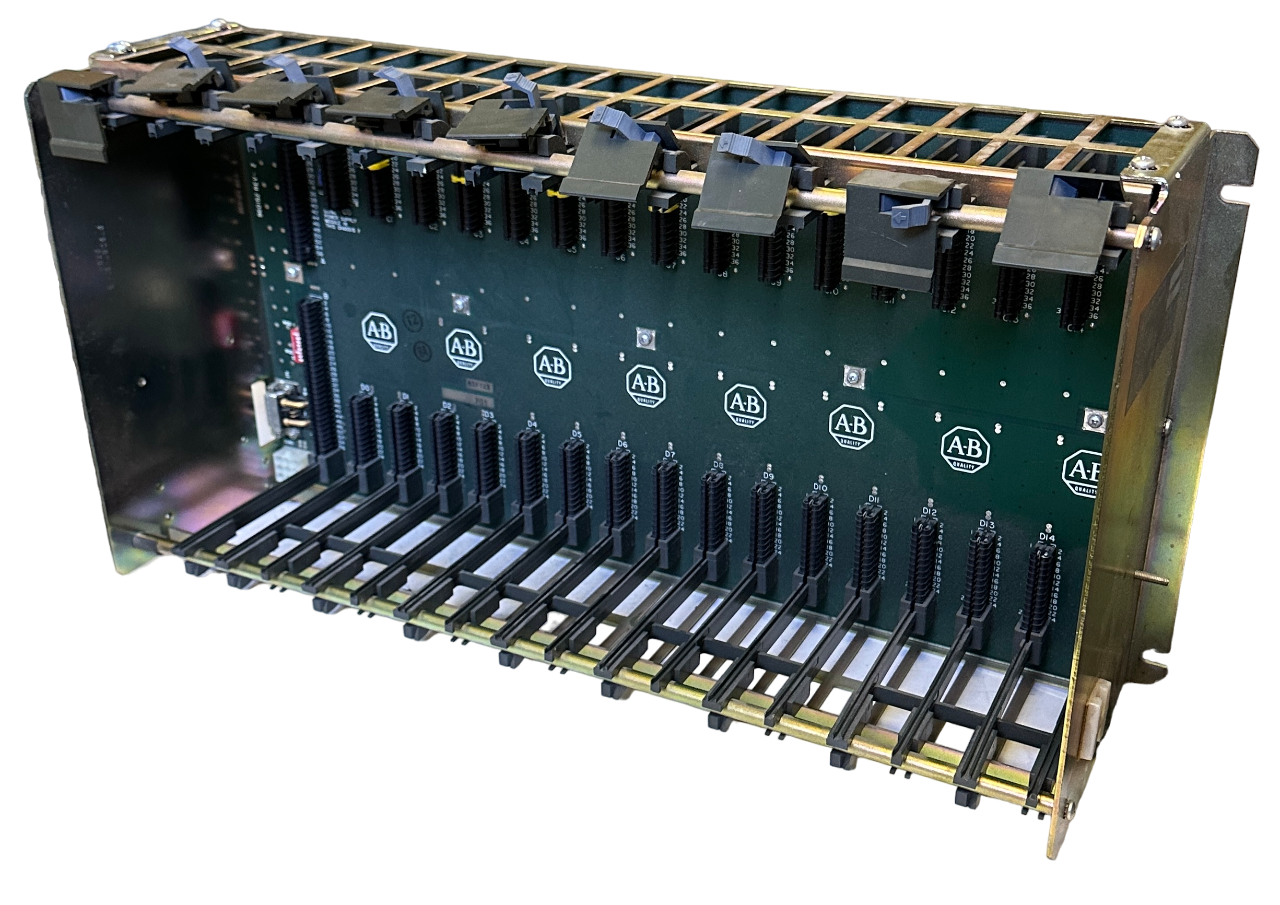 Used ALLEN BRADLEY 1771-A4B /A PLC-5 16 SLOT I/O MODULE CHASSIS 1771A4B