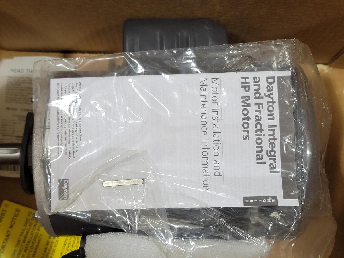 Used NEW DAYTON 6K827BG INDUSTRIAL MOTOR 1HP 60Hz 1PHASE 6K827