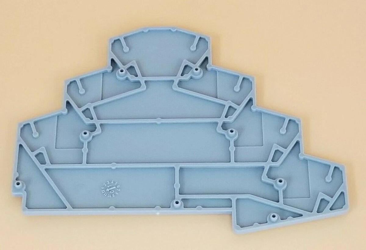 LOT OF 42 NEW PHOENIX CONTACT D-ST 2,5-PE/3L TERMINAL BLOCK END CAPS 3036673